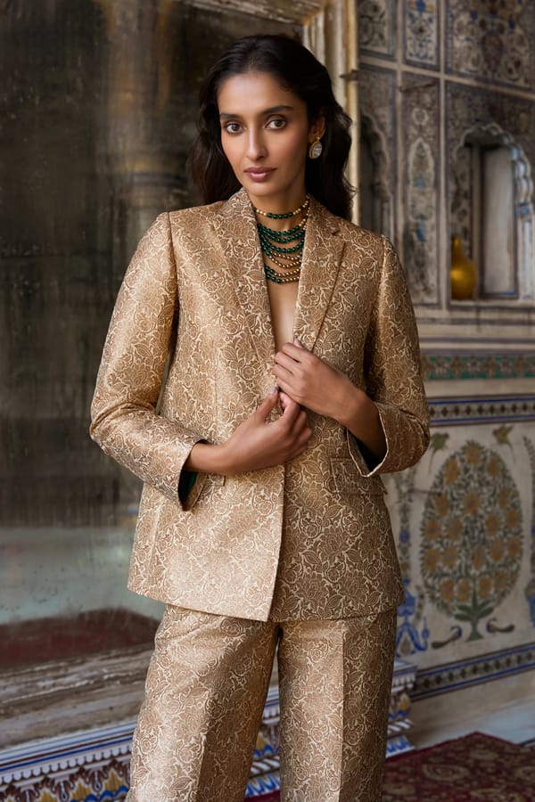 Benares Brocade Blazer — Dash and Dot