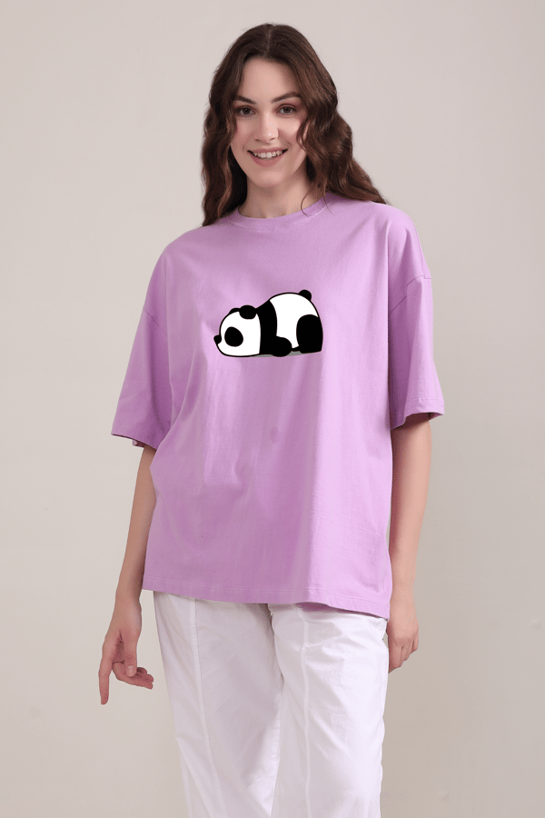Sleepy Panda Oversized T-Shirt — Botnia