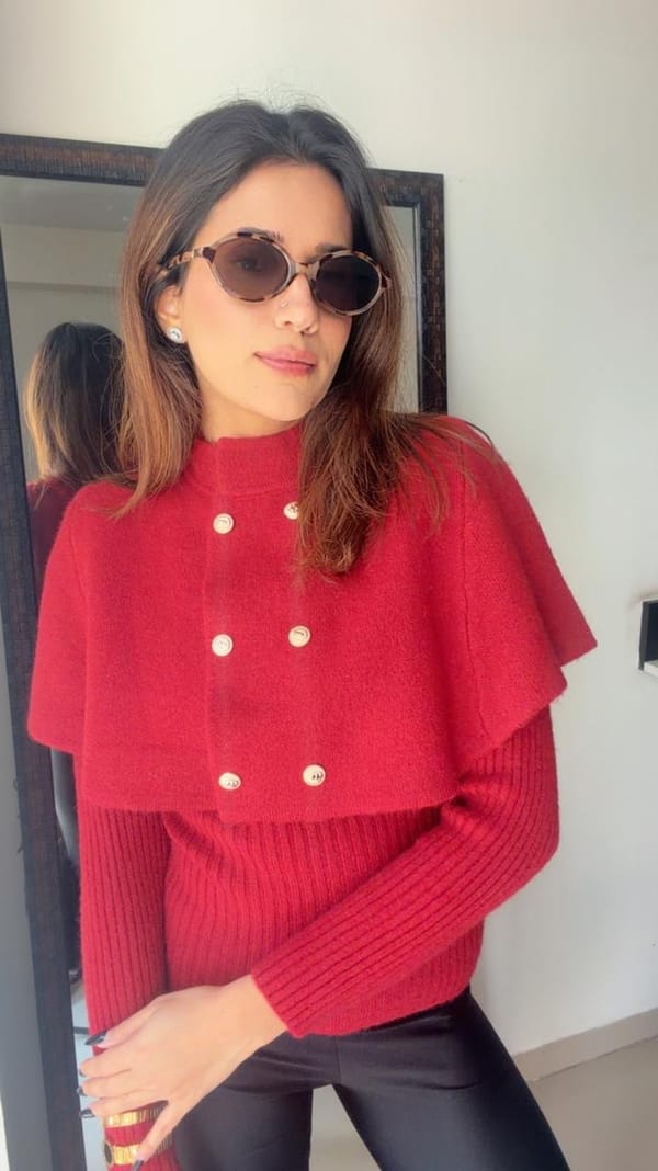 Cape Knitted Fall Top — CLOSET AFFAIR