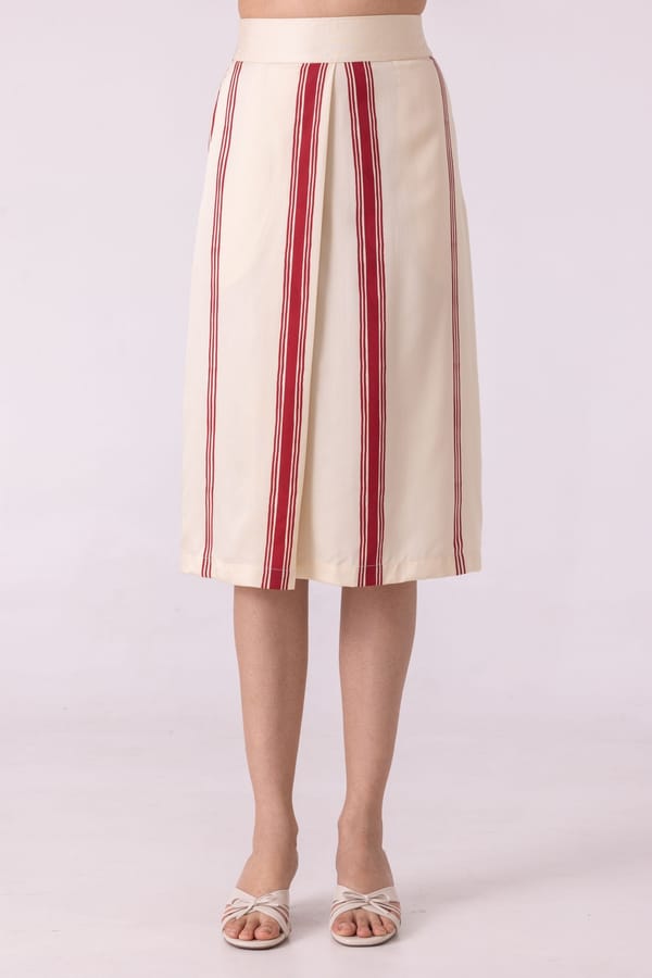 Prynne Striped Skirt — The Summer House