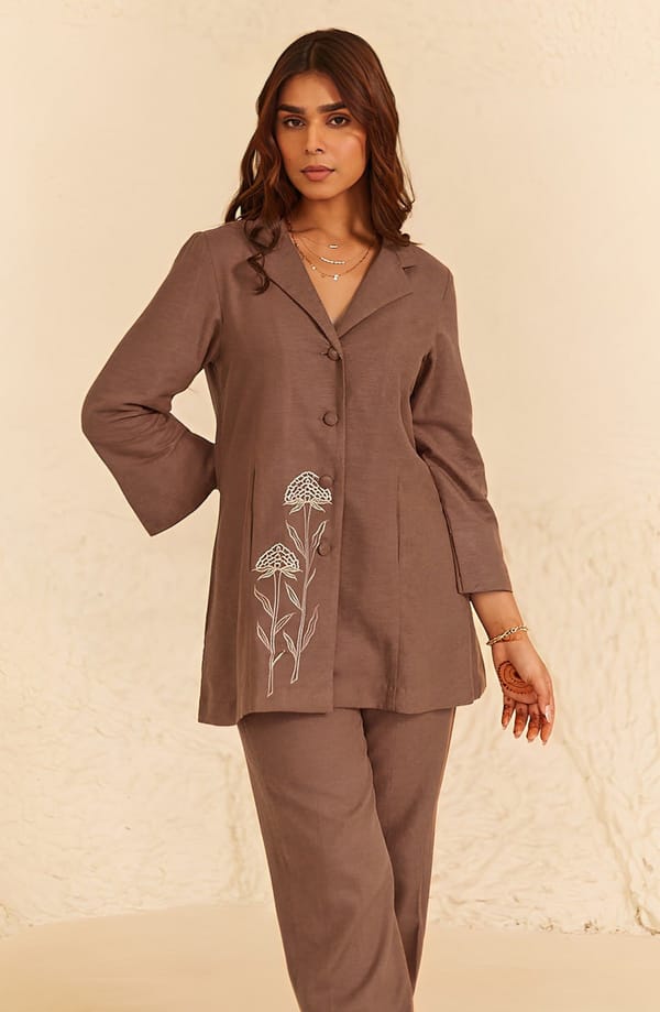 Linen Coat — INCHING INDIA