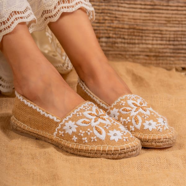 Florence Espadrilles Beige — PARI PARI