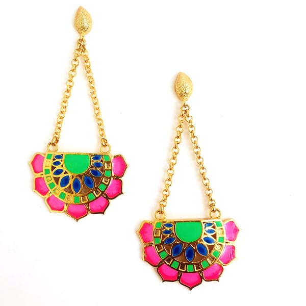 Jaipur Fan Earrings — Aditi Bhatt