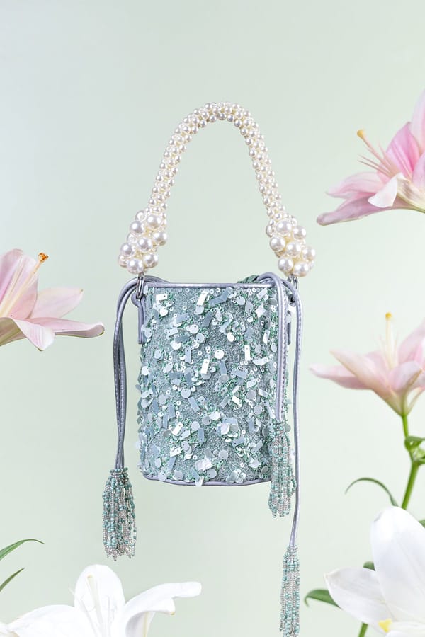 Ivy Embellished Potli Bag — The Leather Garden