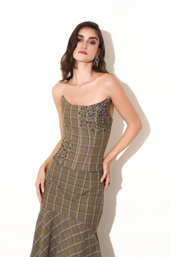 BRIDGET Plaid Corset — Torqadorn