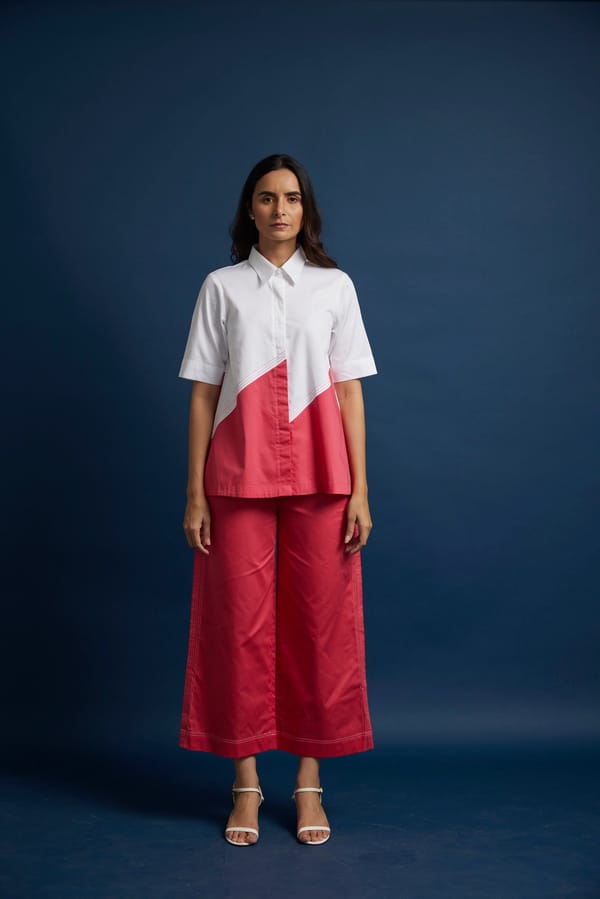 Diagonal Block Top — Escape By Aishwarya