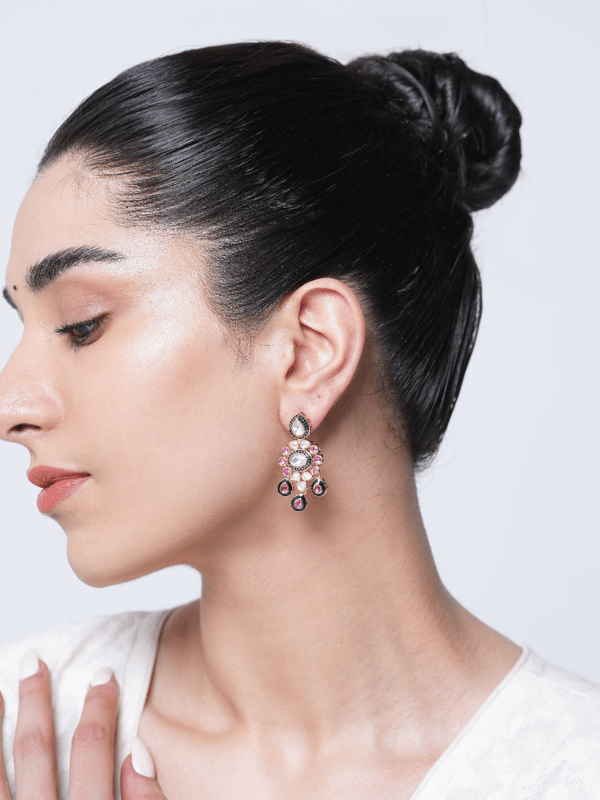 Premium Kundan Polki Earrings — Cao Jewellery