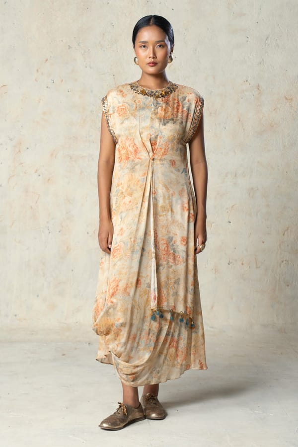 Beige Muse Dress — Basil Leaf