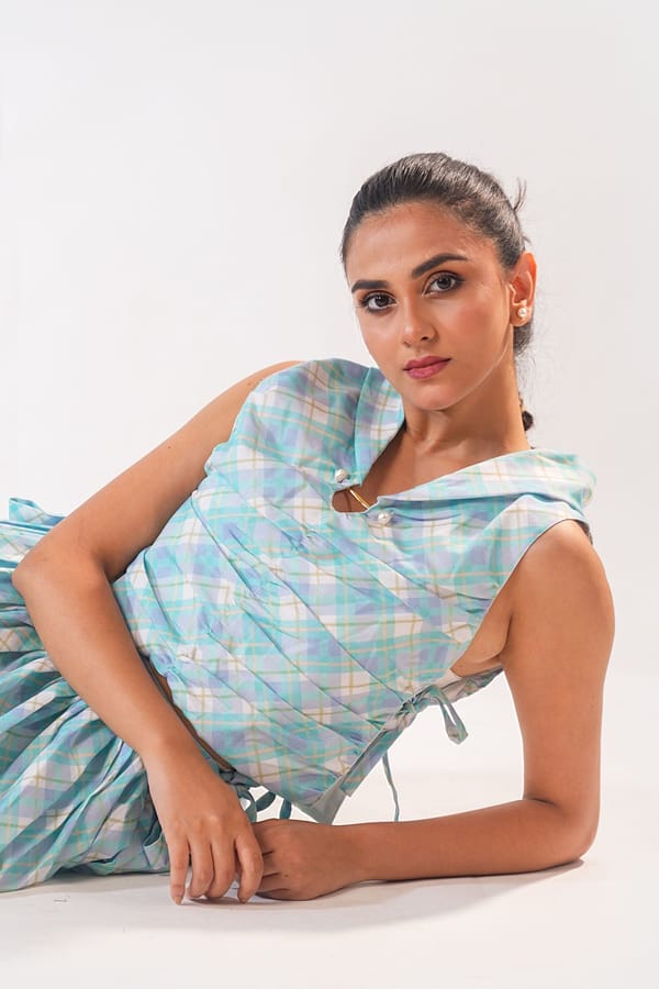 Pastel Plaid Top — 9899