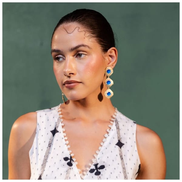 HARMONIE THREE TIER EARRINGS — Aditi Bhatt