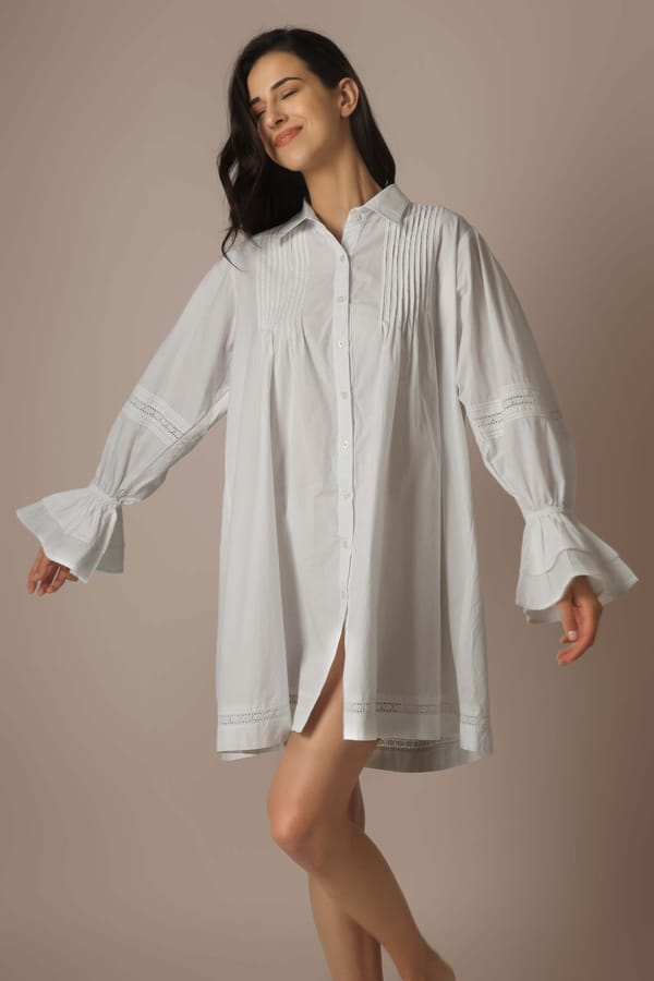 Emma, Shirt Dress — After Dark