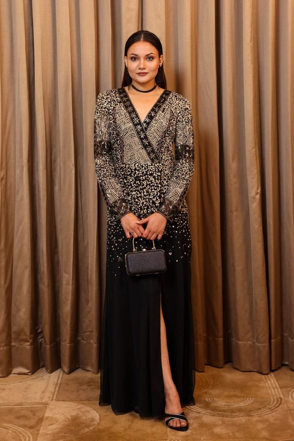 Black Gold Statement Gown — EDITION II