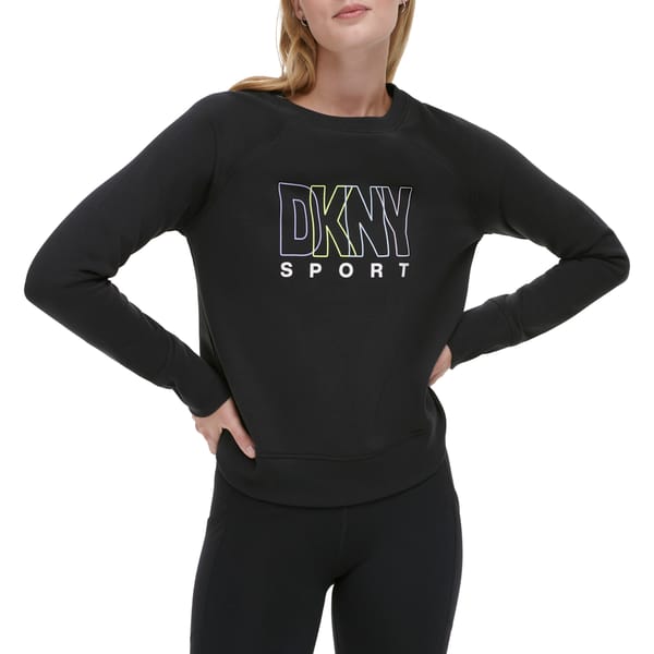 Black Crewneck Logo Sweatshirt — DKNY