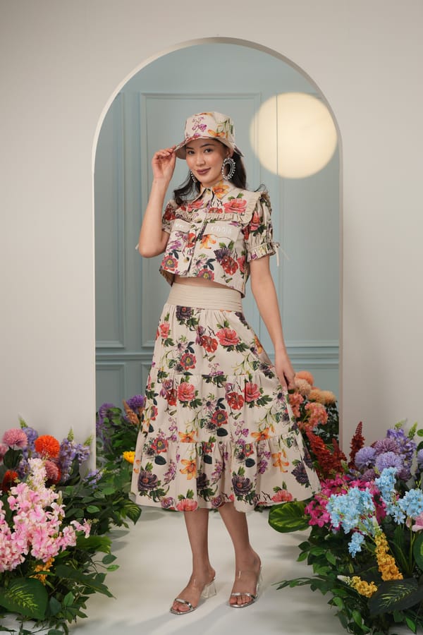 Lolita Top- Botanical Beige — Chöjé