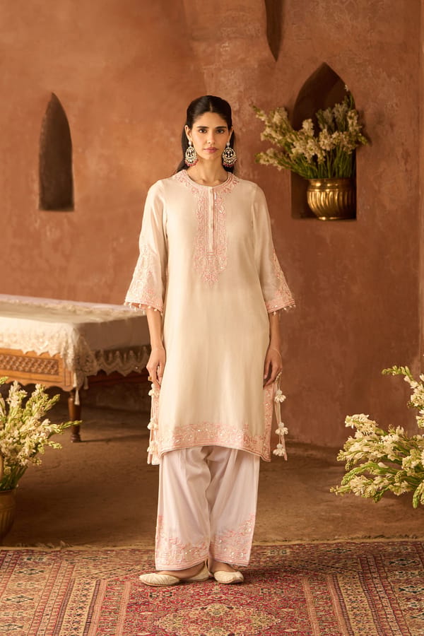 Hani - A-line Kurta With Salwar And Dupatta — Sheetal Batra