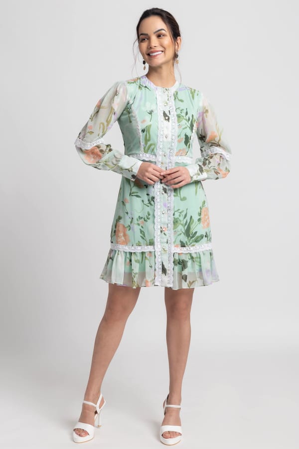 Aurora Garden Mini Dress — Julo