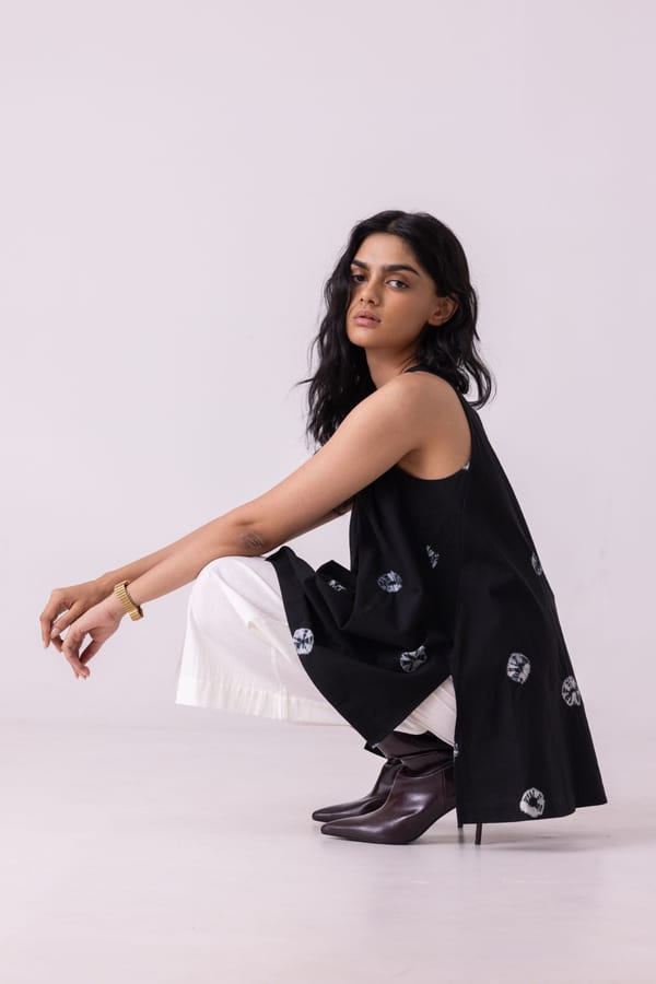 Margo Bandhani Handwoven Top — The Summer House