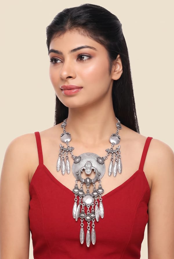 Garuda Feather Statement Necklace — Thingalicious