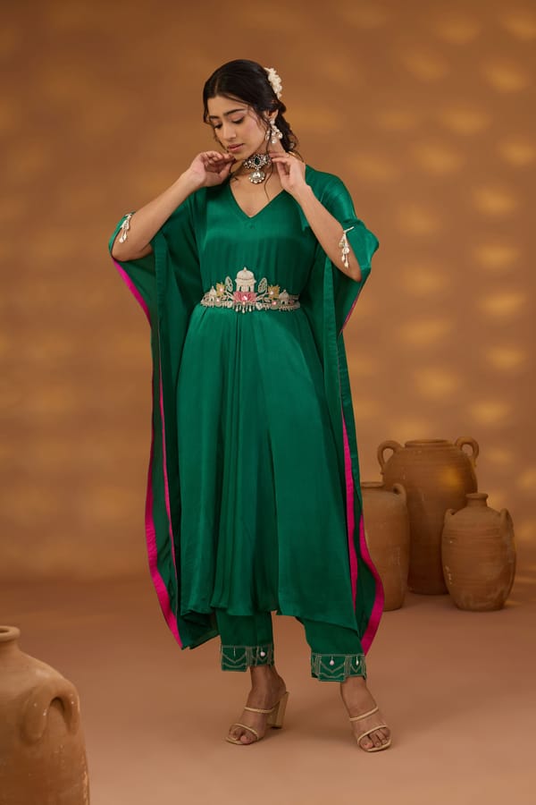 Kamal Talai Drape Kurta Set — ISHA GUPTA TAYAL