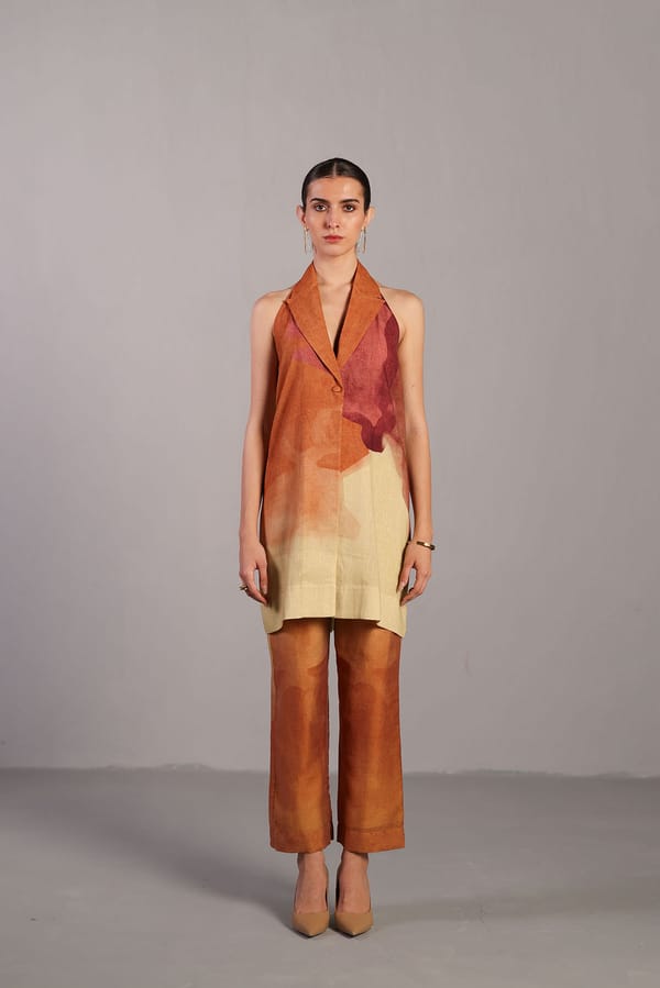 Diffuse Wine And Cream Co-Ord Set — CLOS
