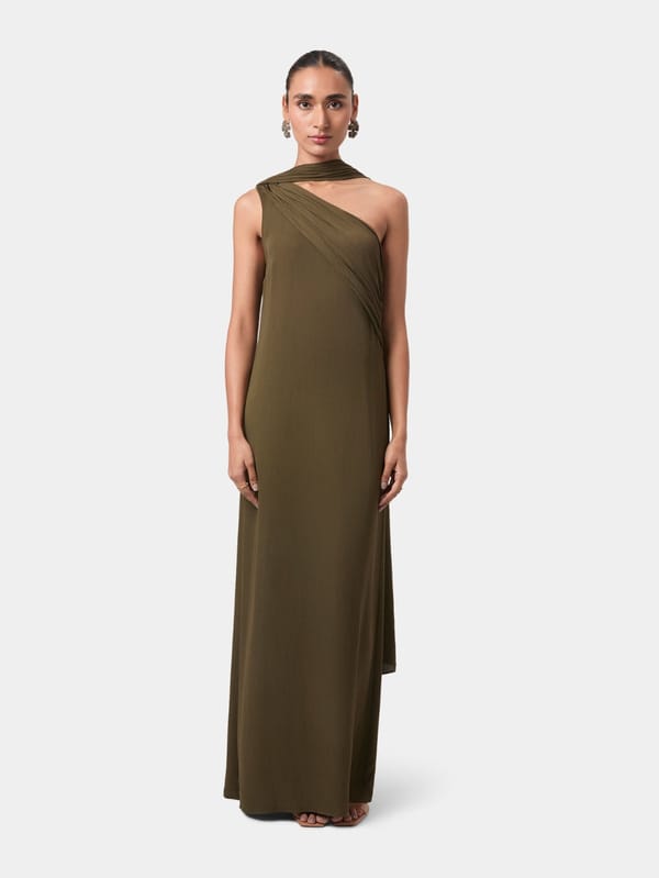 One Shoulder Draped Gown — Beyond