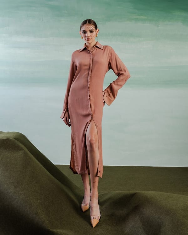 A-line dress with side slits — Orthodox