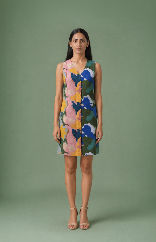 Ikat Short Dress — CLOS
