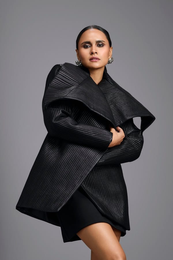 Sculpted Lapel Jacket — Deepika Arora