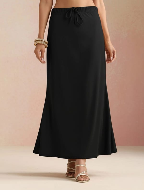 Black Petticoat Saree Shapewear — Truebrowns