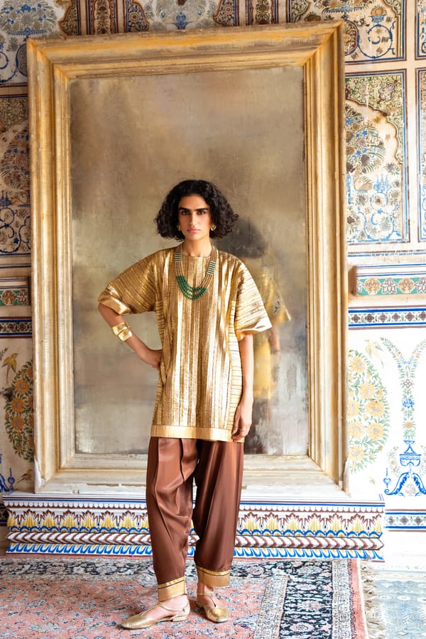Embroidered Gota Pant — Dash and Dot