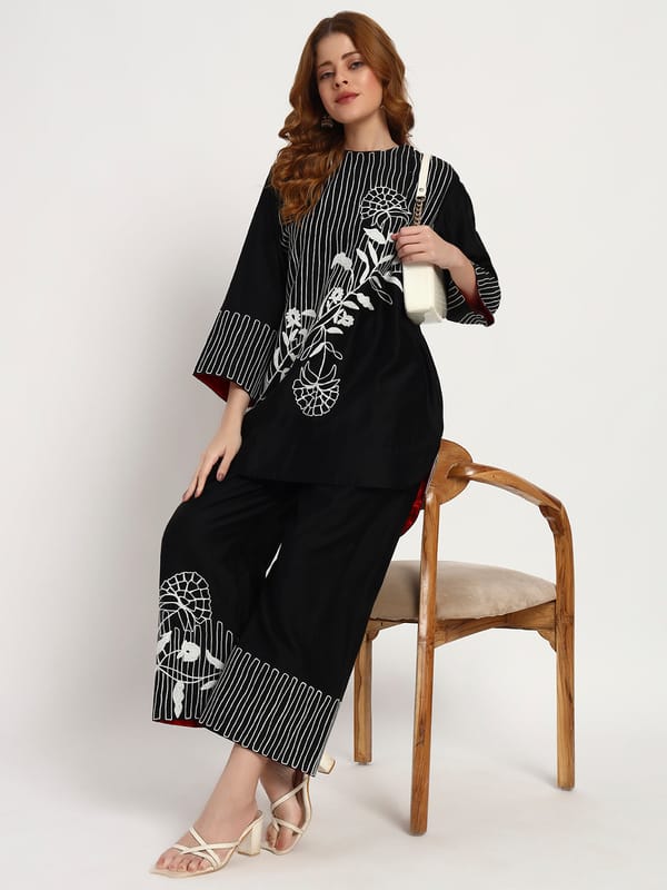Silk Chanderi Co-Ord Set — Gotta Kinari