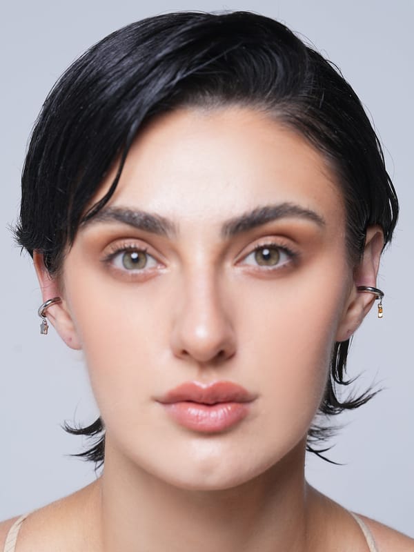 Two Tone Star Clip Earrings — Cao Jewellery