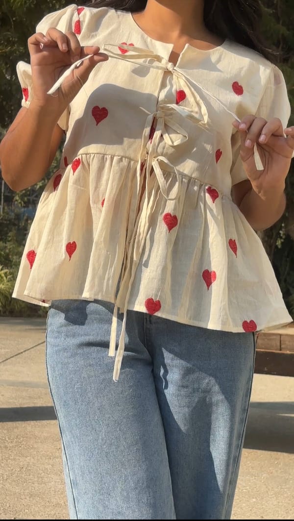 Love Struck Tie Up Top — SAJKE