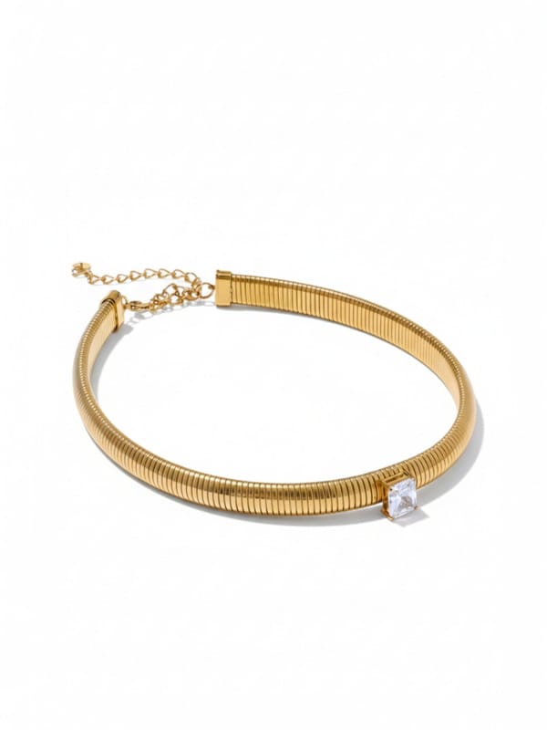 Elastic Thick Chain Necklace — Cao Jewellery