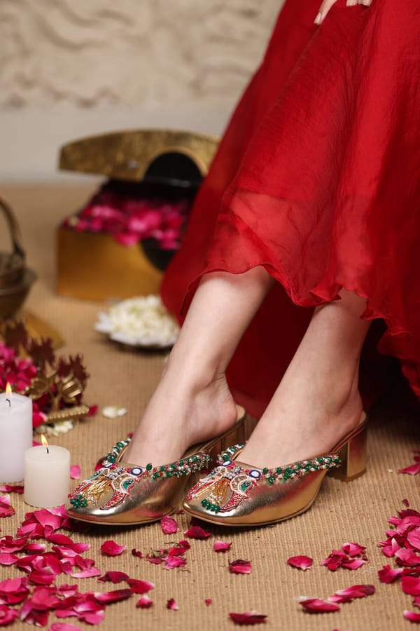 Mayurakshi Mule Heels — 5 Elements