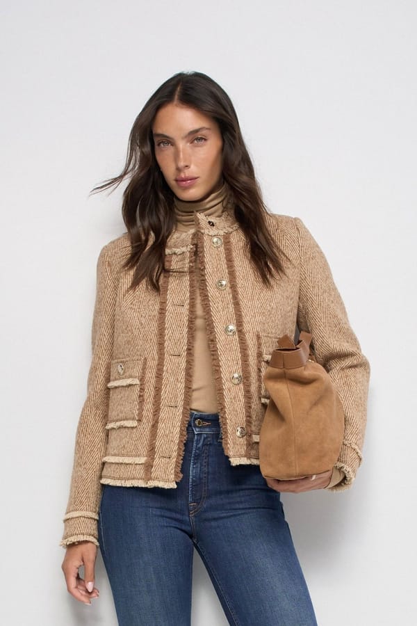 Chanel-Style Wool Tweed Jacket — SALSA JEANS