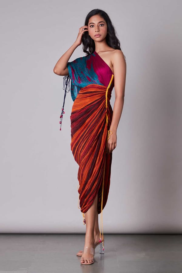 Sari dress — Saaksha and Kinni