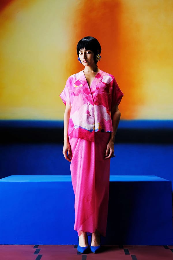 Candy Floss Blush Pink Dhoti-Skirt Set — CLOS