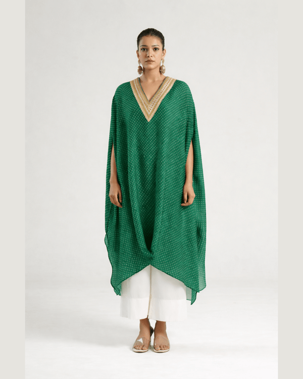 Mixology Bandhej Kurta Set-(V-Neck) — Mayura Kumar