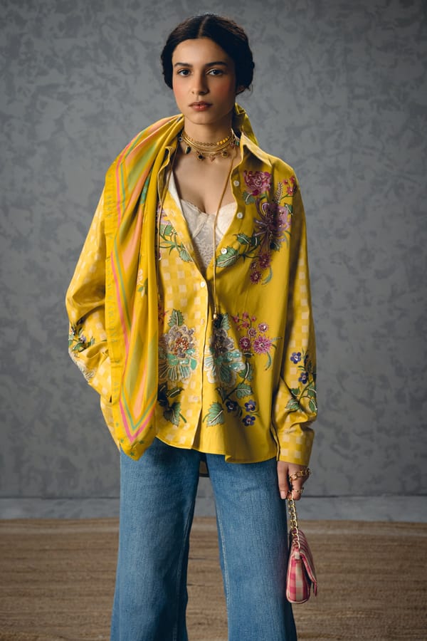 Jade shirt- YELLOW — Paulmi and Harsh