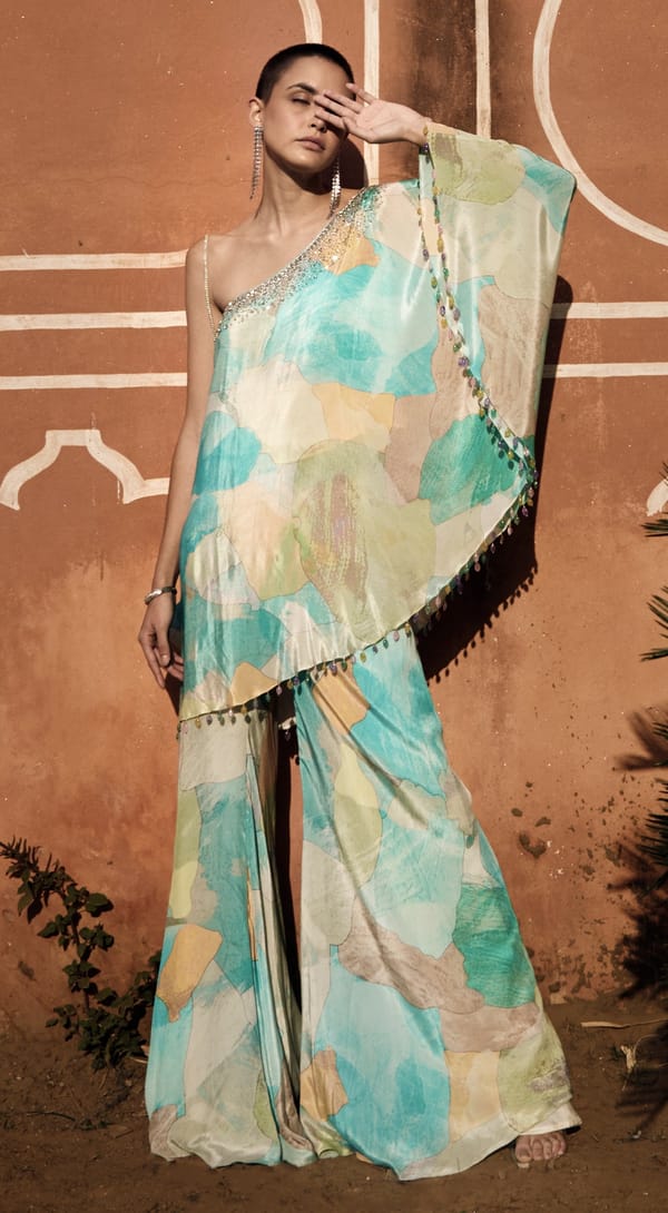 The Aqua Resort Sharara Set — Basanti Kapde aur Koffee