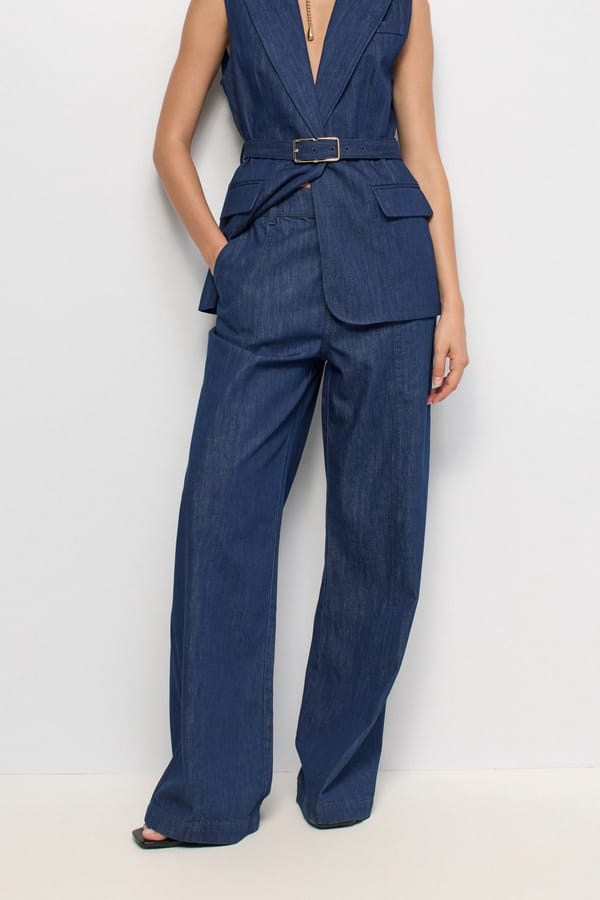 Wide-Leg Lightdenim Chinos — SALSA JEANS