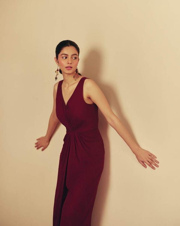 Purple Georgette Jumpsuit — EWOKE STUDIO