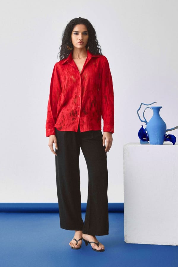 Echo Rouge Tiered Shirt — Echo Studio