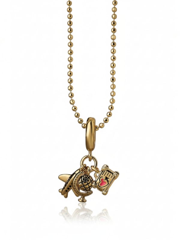 Zircon Camera Globe Diamond Necklace — Cao Jewellery