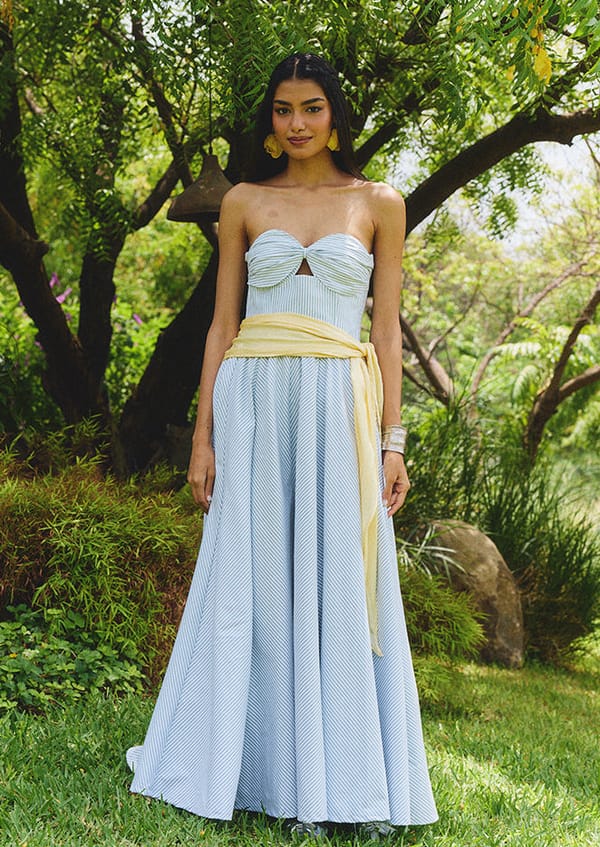 Striped Positano Skirt — OSE STUDIO