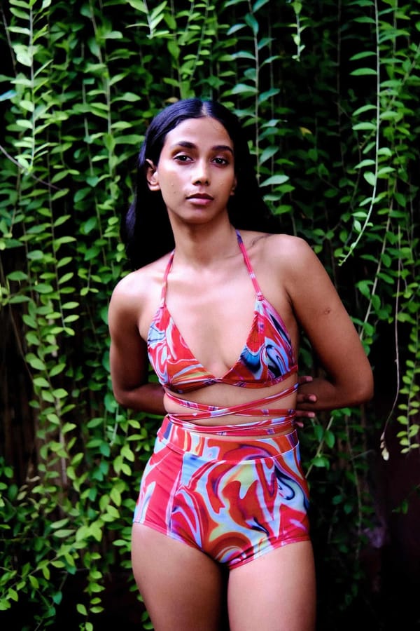 Cayenne Wave High Waist Bikini Bottom — IZSI