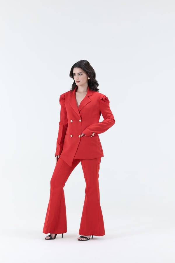 Andrea Rose Blazer & Bell Bottom Co-ord Set — Xaya