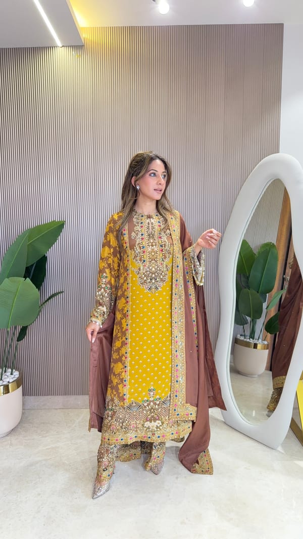Rooh - Aline with Plazo & Dupatta — Surkh Syahi