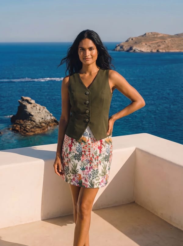 Olive Élan Waistcoat — IERA